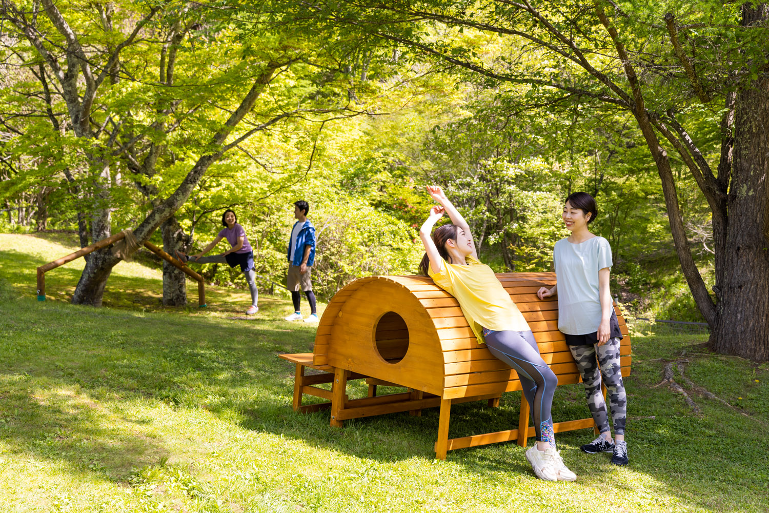 Refresh yourself in the fresh greenery “Karuizawa Sunbeams Gym”