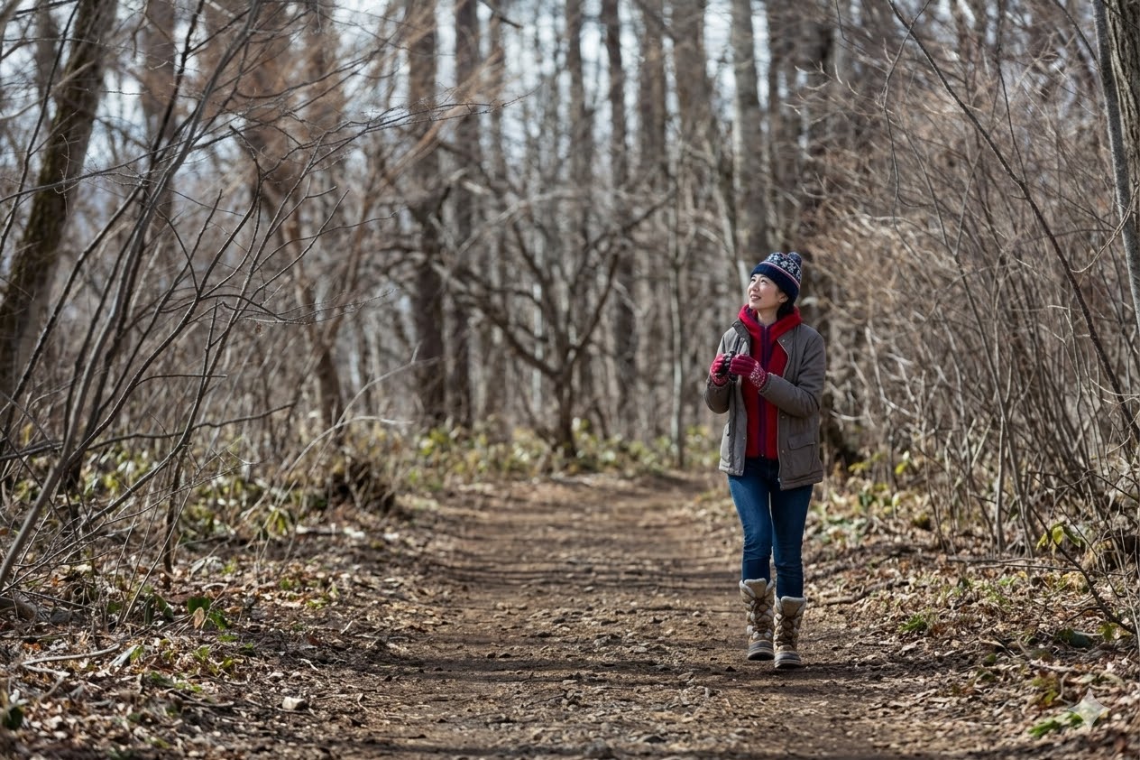 森と温泉に癒される　冬のソロ活日帰り温泉プラン