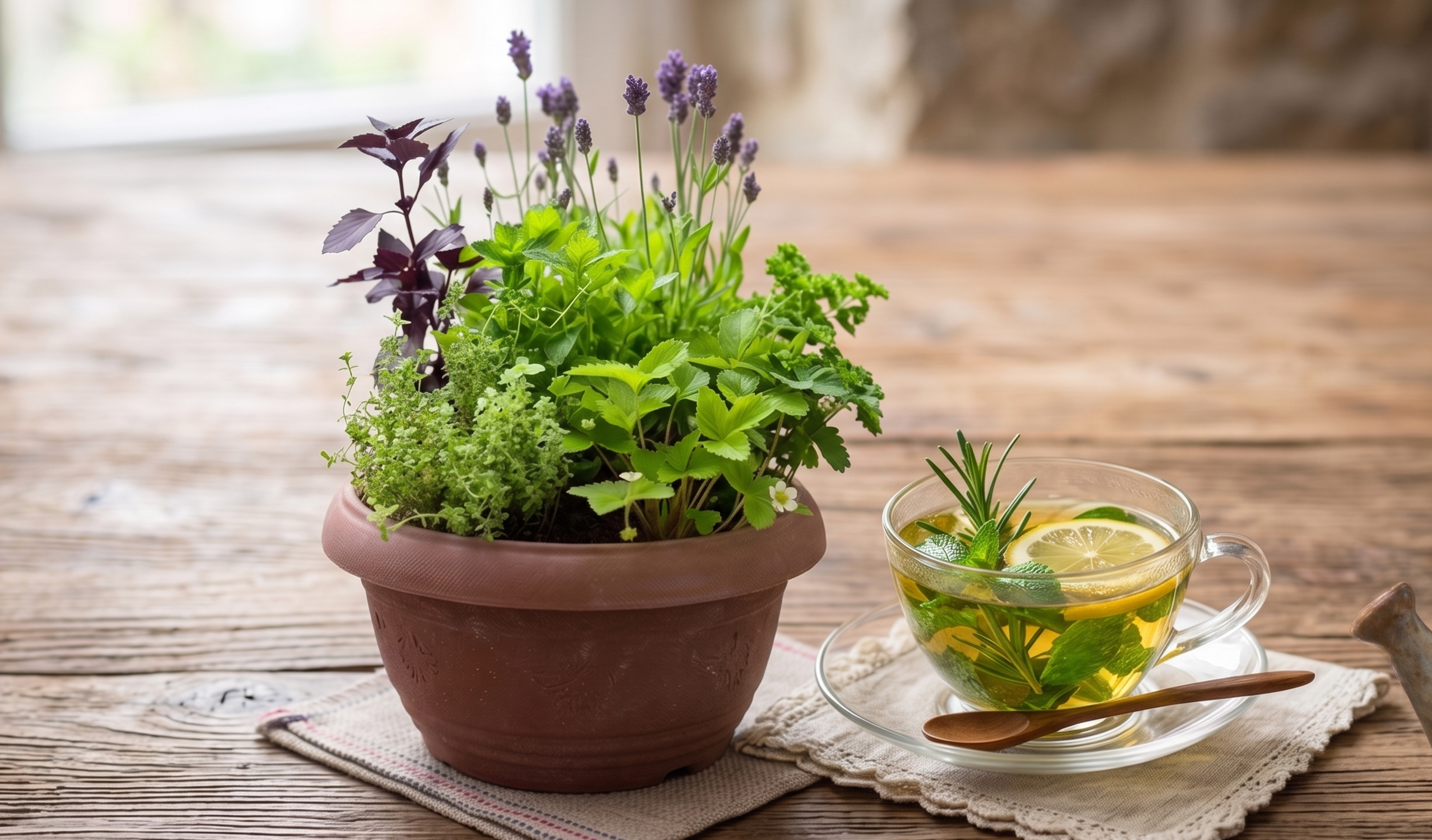 りんご土で育てるキッチンハーブの寄せ植え講座