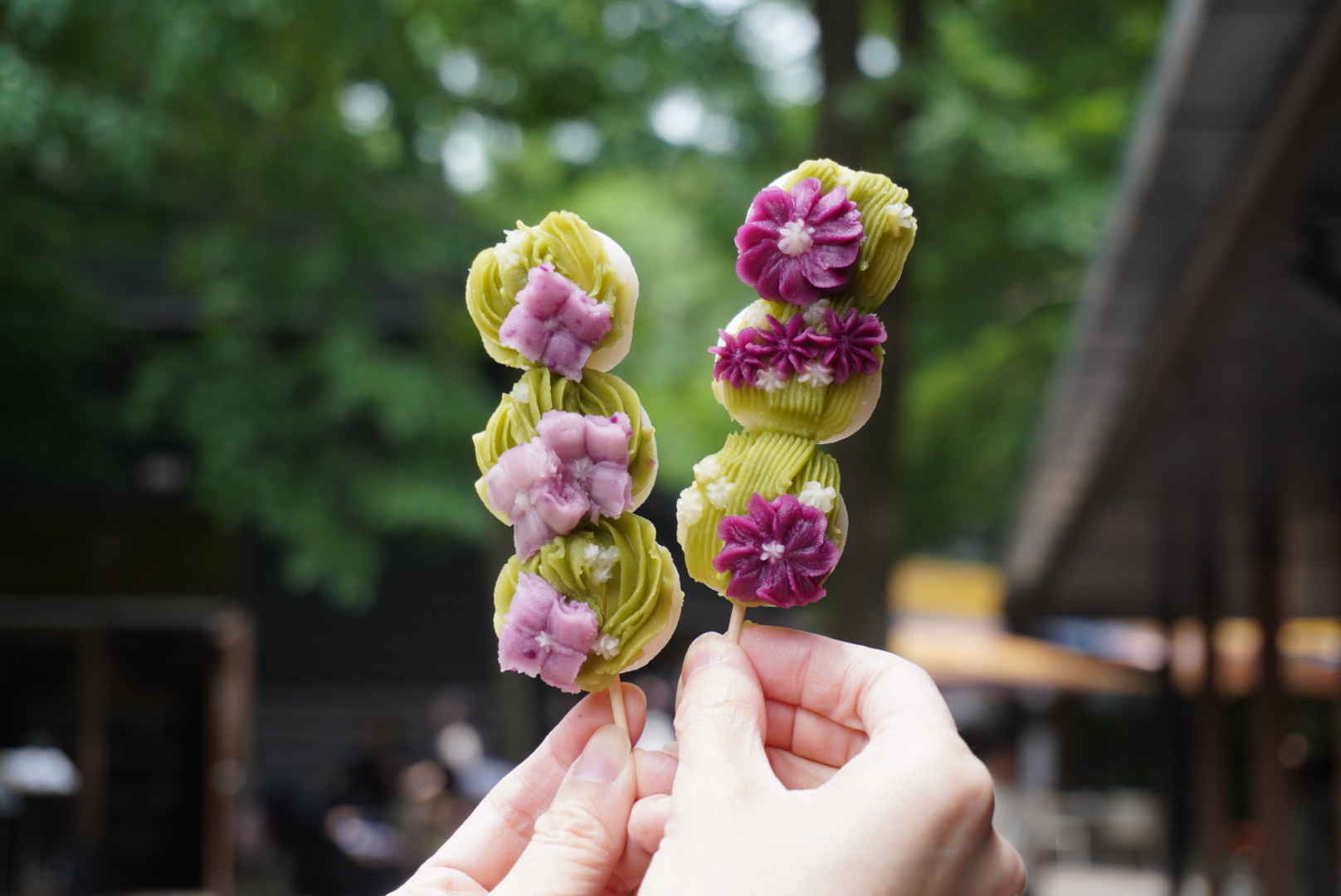 初夏の和スイーツ あんこで作る小さな紫陽花